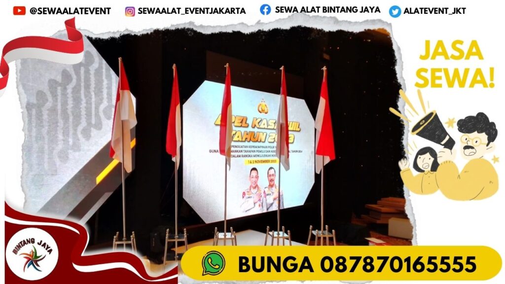 SEWA TIANG BENDERA STAINLESS ELEGANT JAKARTA