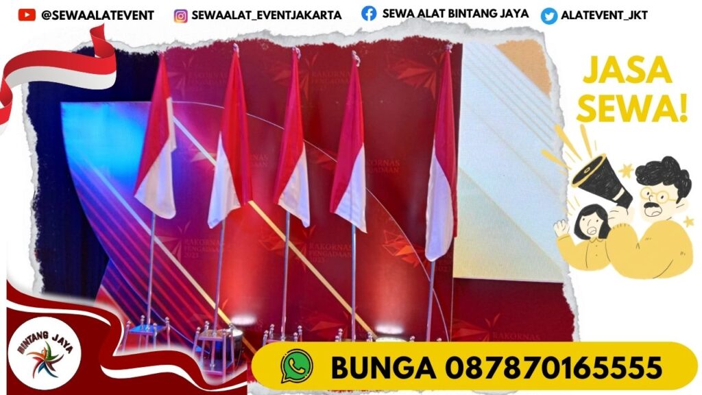 SEWA TIANG BENDERA STAINLESS ELEGANT JAKARTA