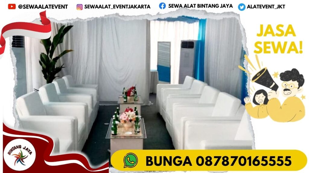 SEWA SOFA TYPE SINGLE SEATER KOTAK PUTIH JAKARTA