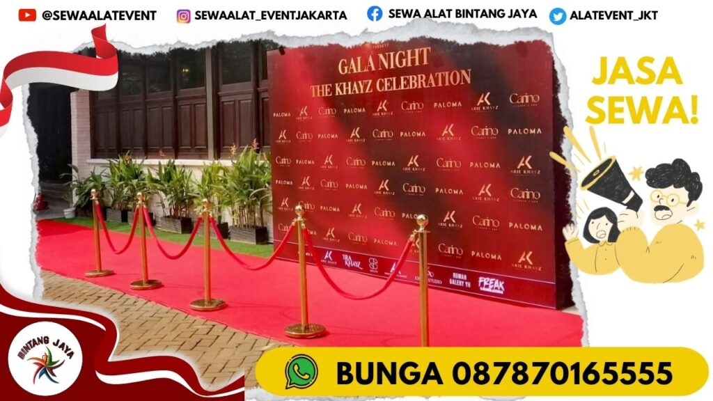 SEWA TIANG PEMBATAS ANTRIAN DAN TIANG BENDERA STAINLESS JAKARTA