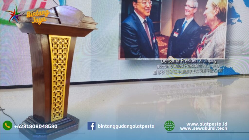 Sewa Podium Coklat Hitam Vip Dan Acrylic di Jakarta