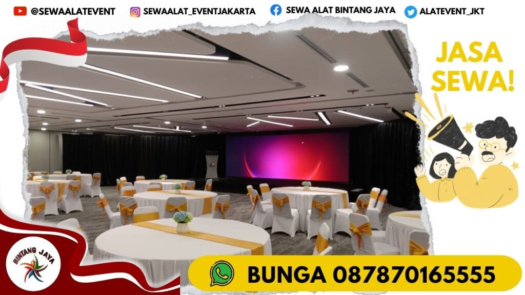 RENTAL MEJA BUNDAR TYPE EXTRA BESAR DIAMETER 220CM DI JAKSEL