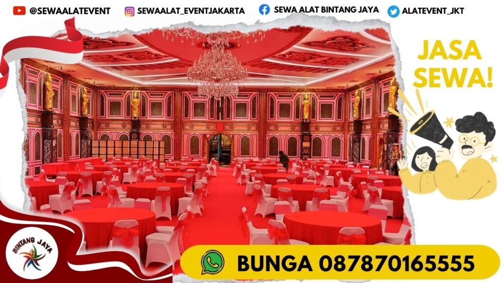 RENTAL MEJA BUNDAR TYPE EXTRA BESAR DIAMETER 220CM DI JAKSEL