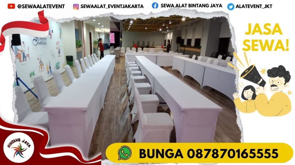 SEWA IBM MEJA TYPE PANJANG UKURAN 45X180CM DI JAKARTA