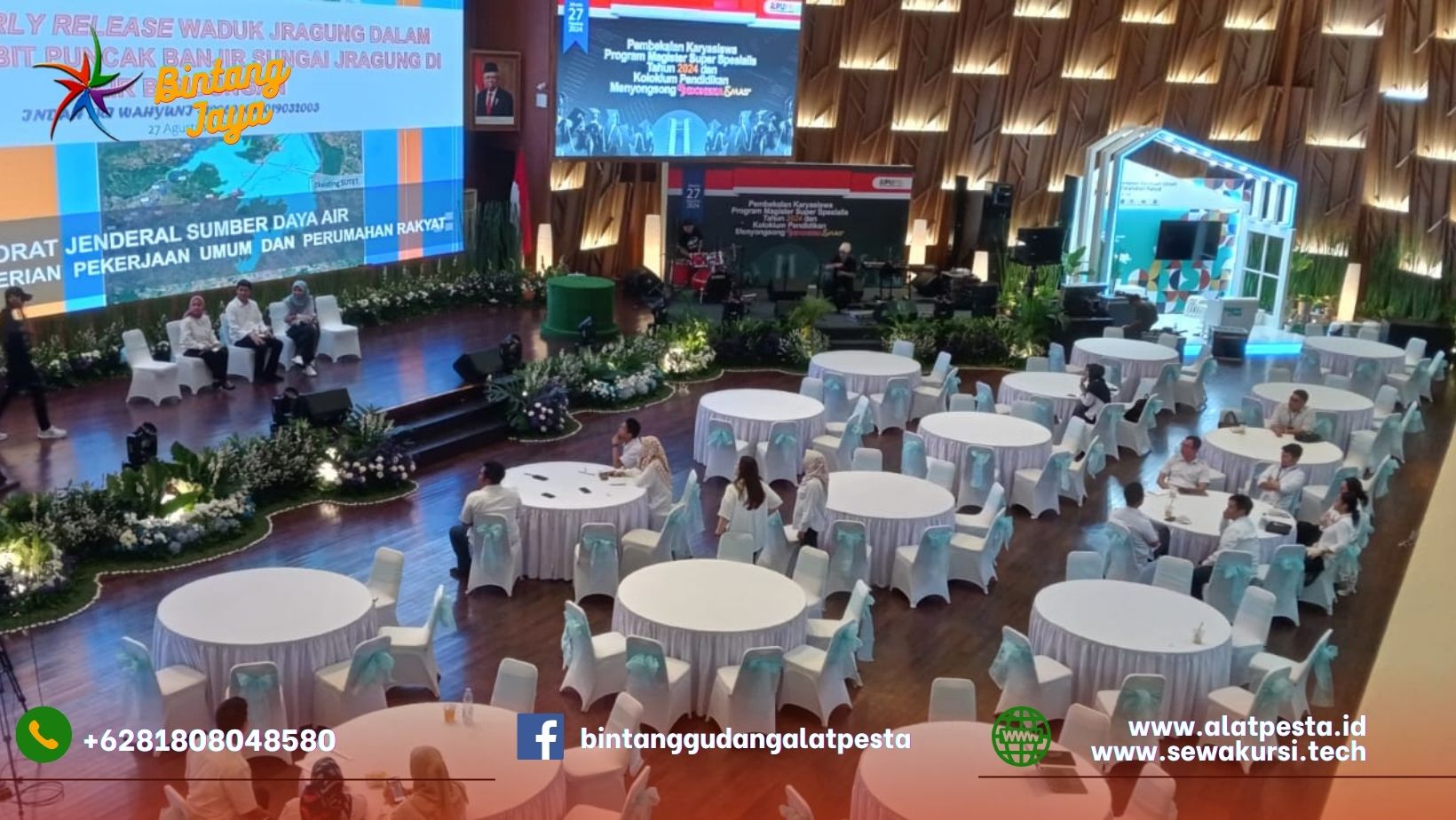 Sewa Meja Jumbo Type Bundar Diameter 220cm Jakarta