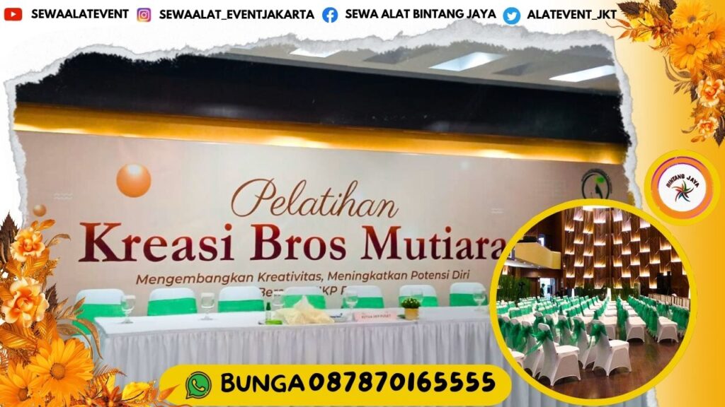 Sewa Meja Kotak Dan Kursi Futura Pita Hijau Event Jakpus