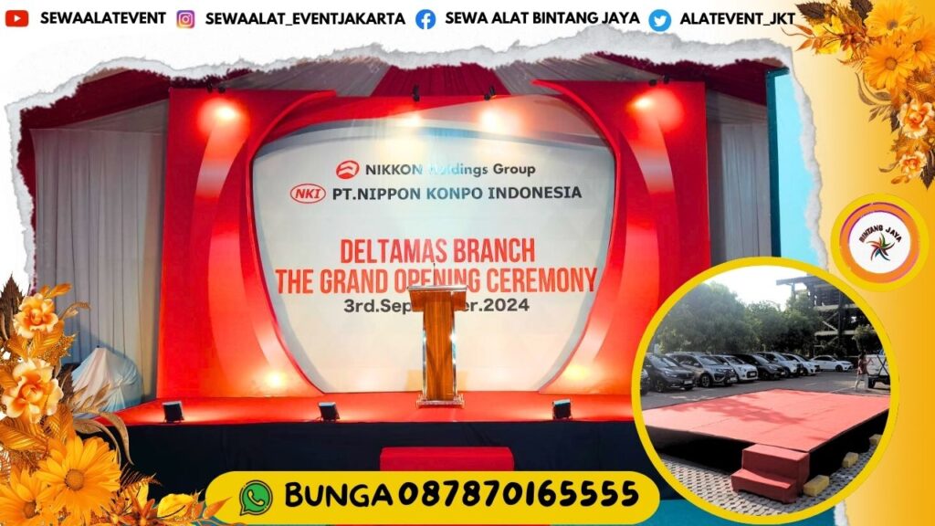 FREE ONGKIR SEWA PANGGUNG INDOOR OUTDOOR TINGGI 50CM AREA TERDEKAT BOGOR