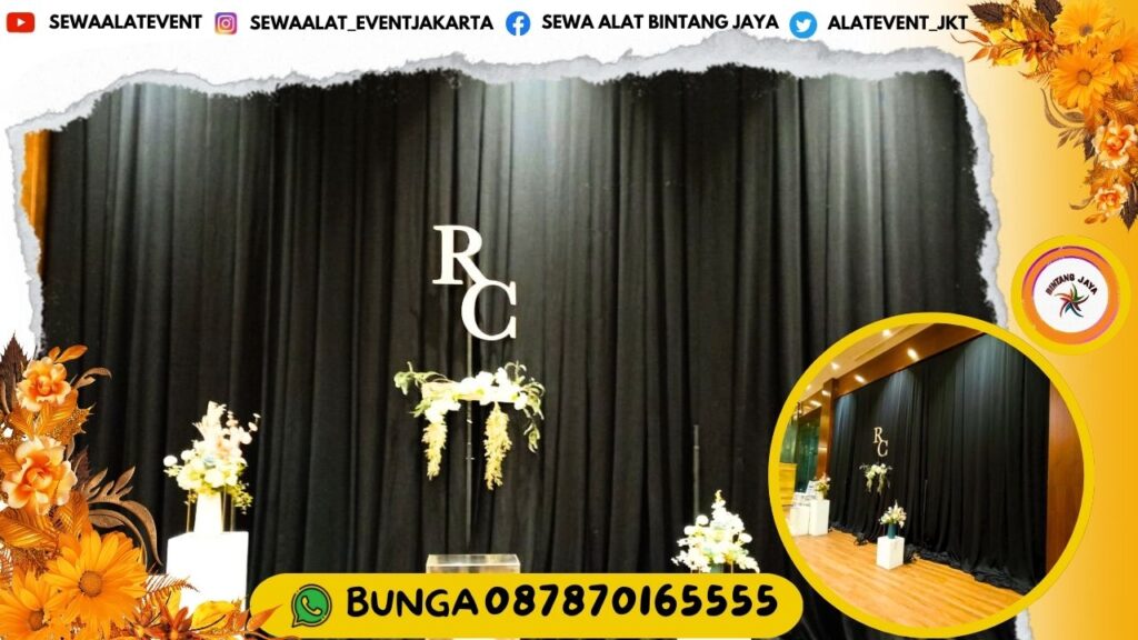PROMO BESAR SEWA KAIN HITAM TIRAI KEDAP CAHAYA AREA TERDEKAT JAKARTA FREE ONGKIR