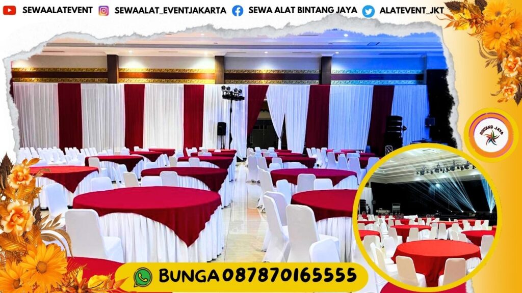 TEMPAT SEWA MEJA BUNDAR D120 D160 D180 DAN D220CM AREA JAKARTA HARGA SEWA EKONOMIS