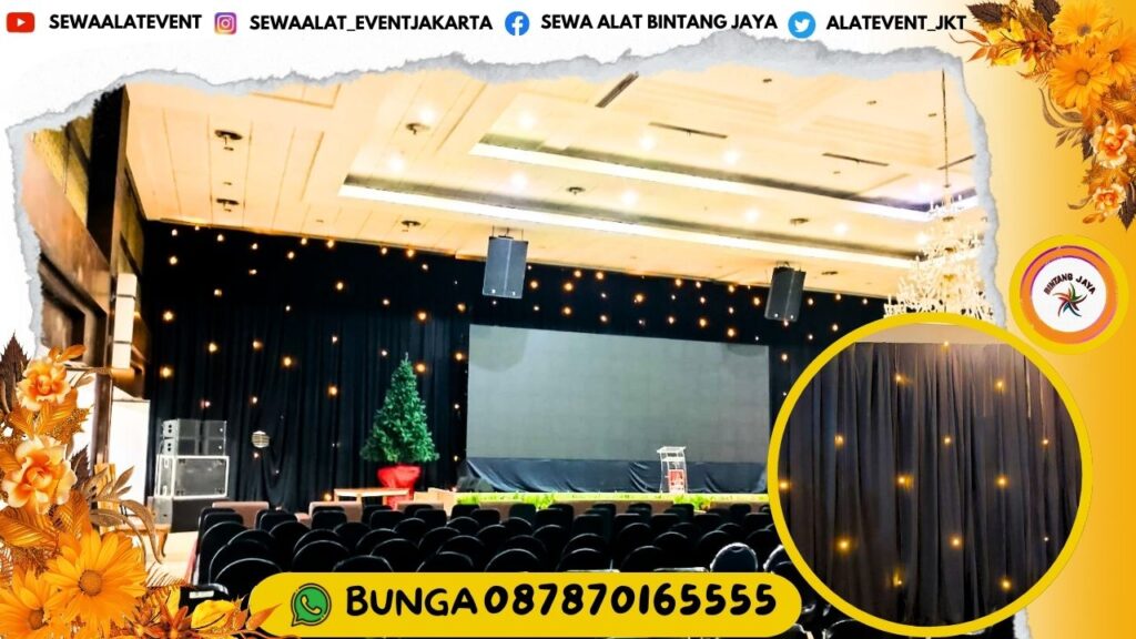 PROMO BESAR SEWA KAIN HITAM TIRAI KEDAP CAHAYA AREA TERDEKAT JAKARTA FREE ONGKIR