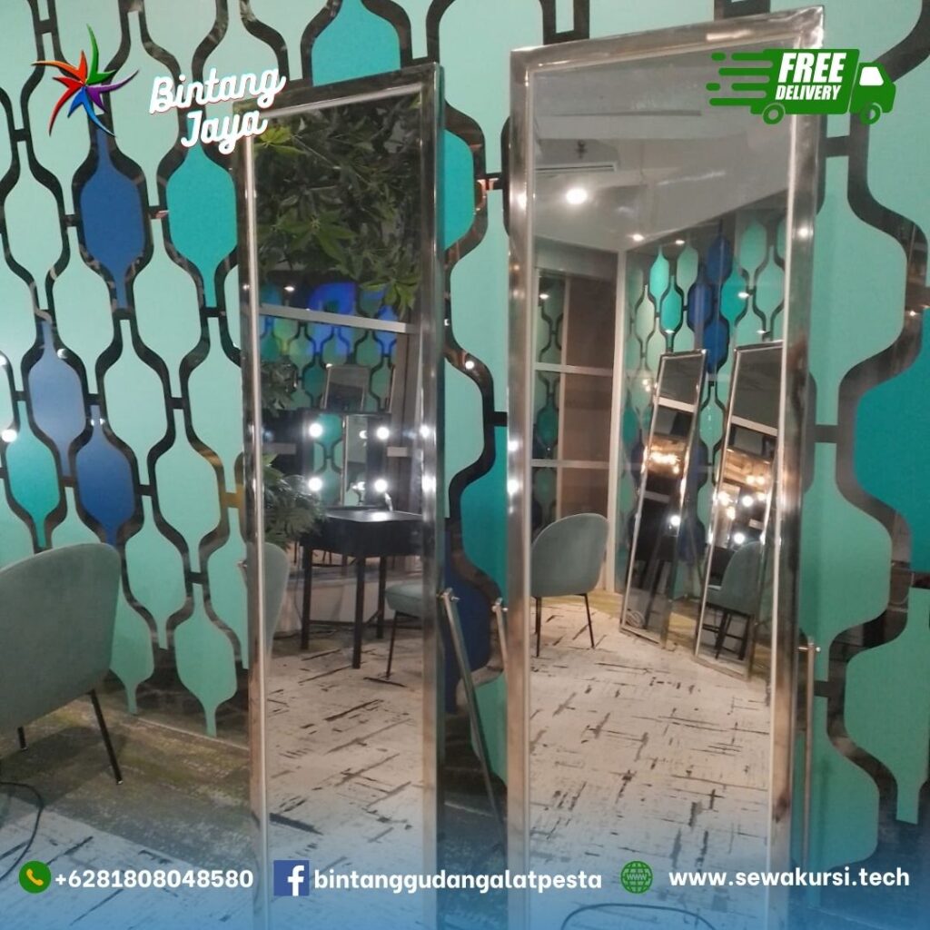 Sewa Kursi Futura Dan Kaca Rias Full Body Stainless Area Jakarta