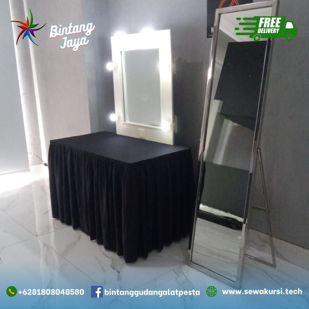 Sewa Kursi Futura Dan Kaca Rias Full Body Stainless Area Jakarta