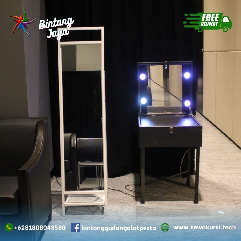 Sewa Kursi Futura Dan Kaca Rias Full Body Stainless Area Jakarta