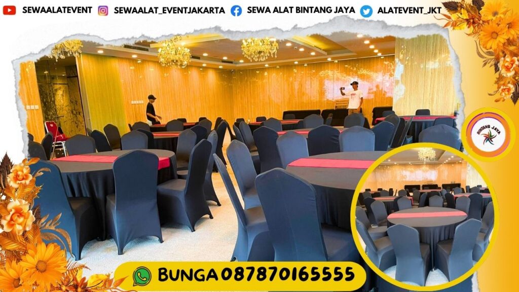 TEMPAT RENTAL ROUND TABLE D160CM EVENT MENARA KUNINGAN JAKARTA PUSAT FREE ONGKIR