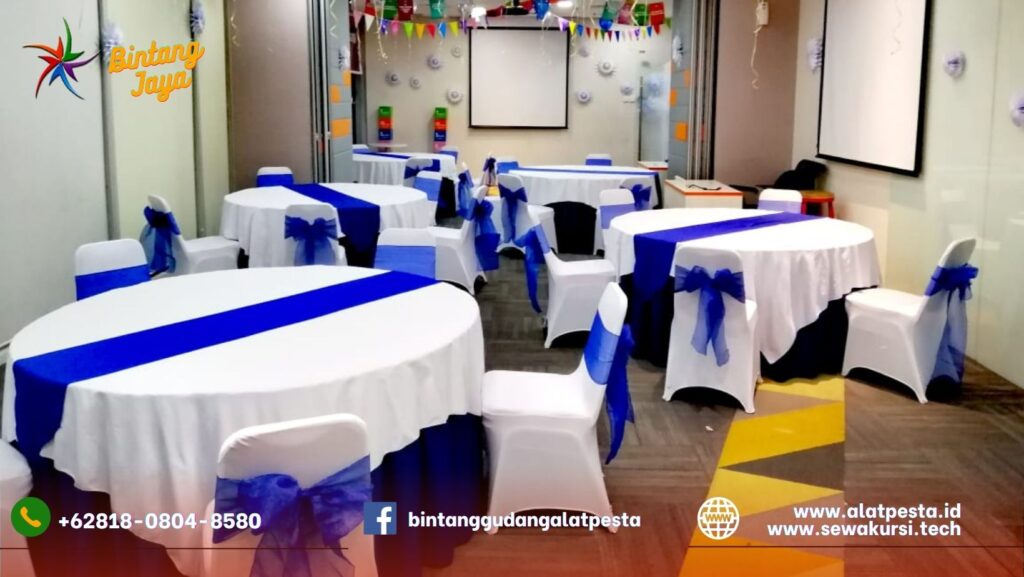 Harga Spesial Promo Sewa Meja Bundar Dan Kursi Cover Area Jakarta