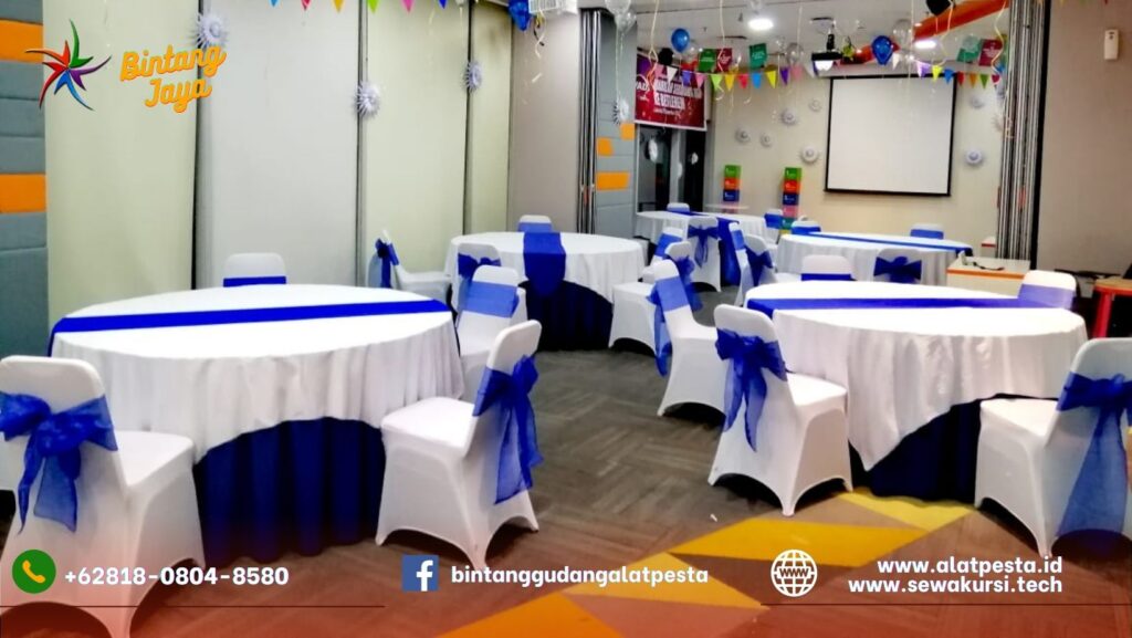 Harga Spesial Promo Sewa Meja Bundar Dan Kursi Cover Area Jakarta