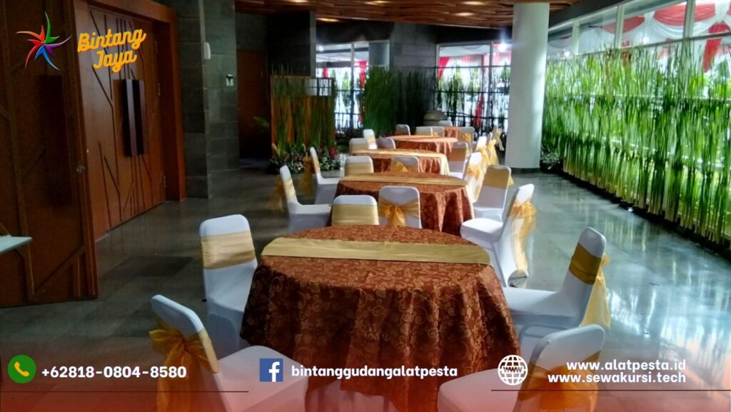 Harga Spesial Promo Sewa Meja Bundar Dan Kursi Cover Area Jakarta