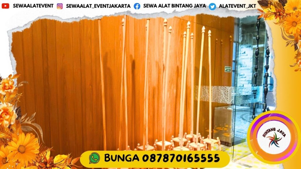 PROMO SPESIAL AKHIR TAHUN SEWA TIANG BENDERA KAYU VIP AREA JAKARTA SIAP ANTAR CEPAT
