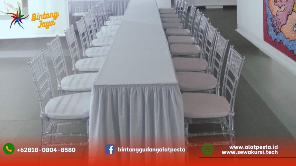 Sewa Meja Ibm Set Kursi Tiffany Acrylic di Jakarta