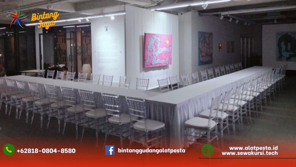 Sewa Meja Ibm Set Kursi Tiffany Acrylic di Jakarta
