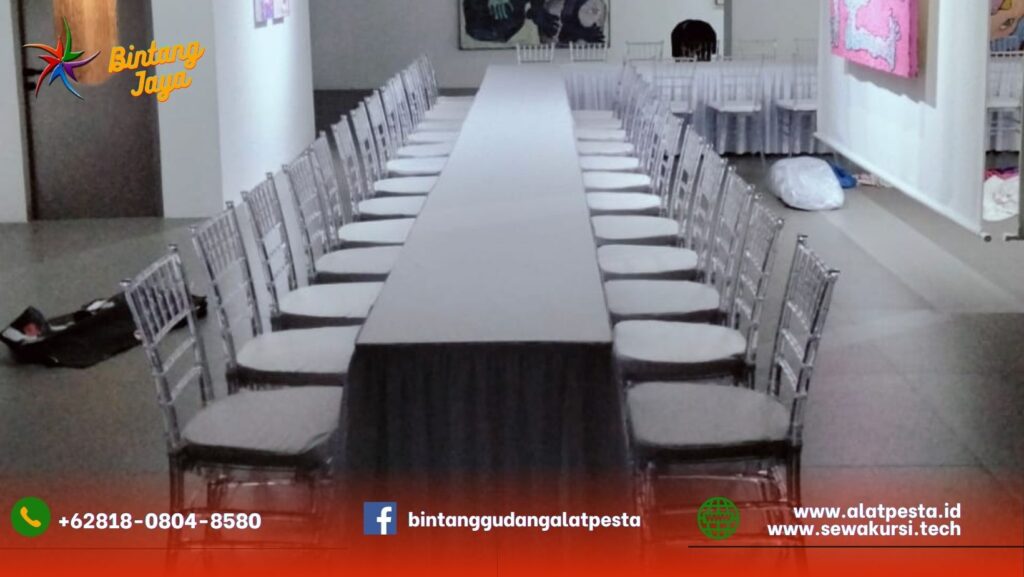 Sewa Meja Ibm Set Kursi Tiffany Acrylic di Jakarta