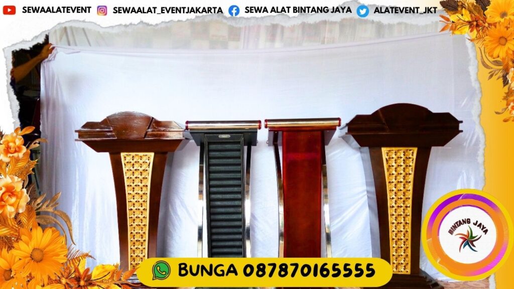 JASA SEWA PODIUM FRAME STAINLESS WARNA COKLAT DI JAKARTA: MENINGKATKAN PROFESIONALISME ACARA