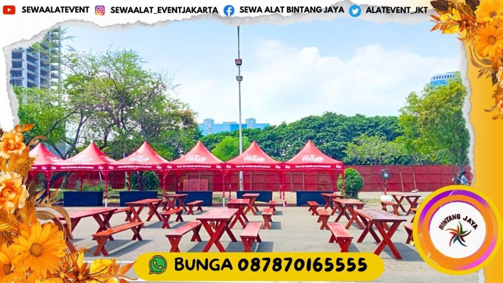 Sewa Bangku Dan Meja Taman Kayu Outdoor Di Jakarta Event Wedding Tema Santai