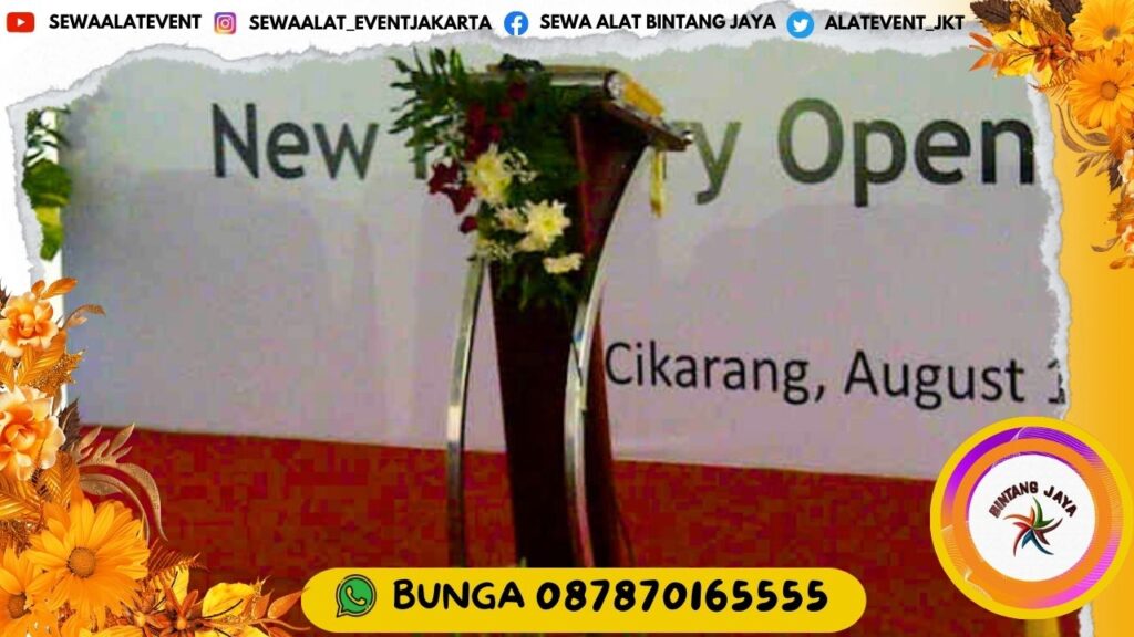JASA SEWA PODIUM FRAME STAINLESS WARNA COKLAT DI JAKARTA: MENINGKATKAN PROFESIONALISME ACARA