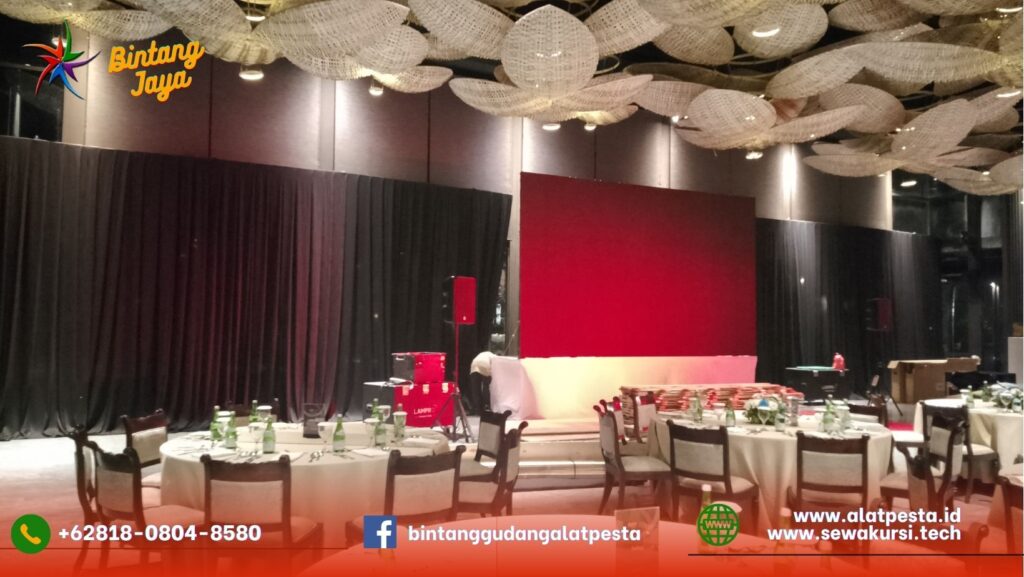 Jasa Sewa Tirai Hitam Tinggi Full 8 Meter Di Jakarta