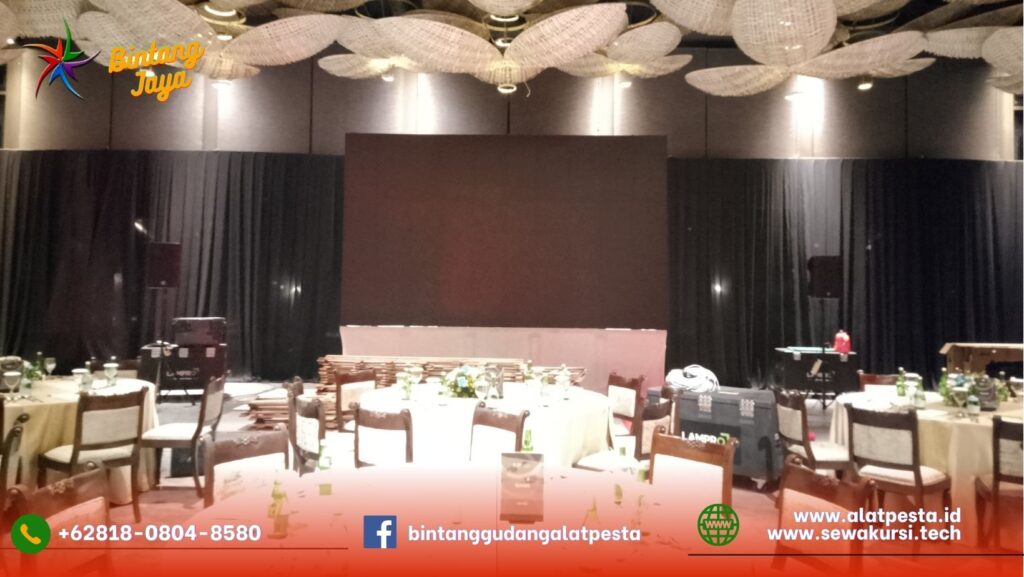 Jasa Sewa Tirai Hitam Tinggi Full 8 Meter Di Jakarta