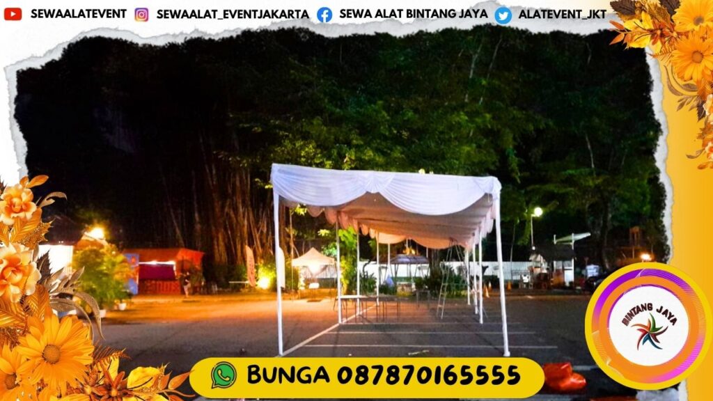 PUSAT SEWA TENDA PLAFON DAN RUMBAI PUTIH AREA SENAYAN JAKARTA PUSAT SIAP PASANG