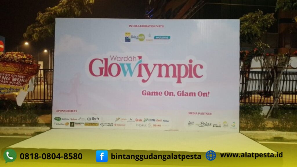 Jasa Sewa Backdrop Print Flexi Dan Lighting area Bekasi Jakarta
