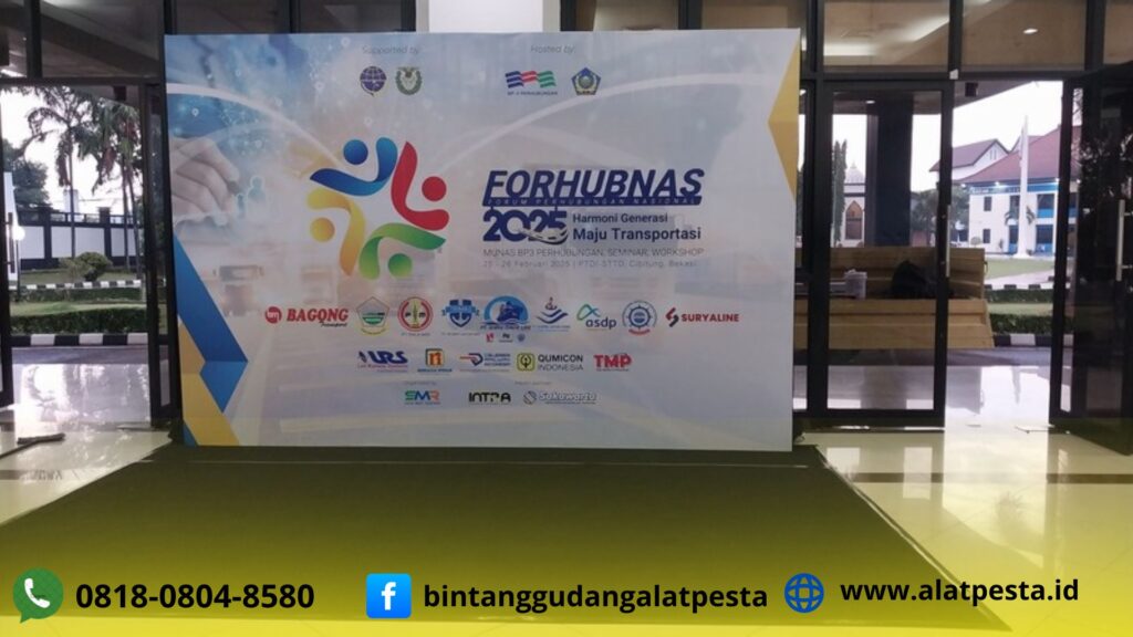 Jasa Sewa Backdrop Print Flexi Dan Lighting area Bekasi Jakarta