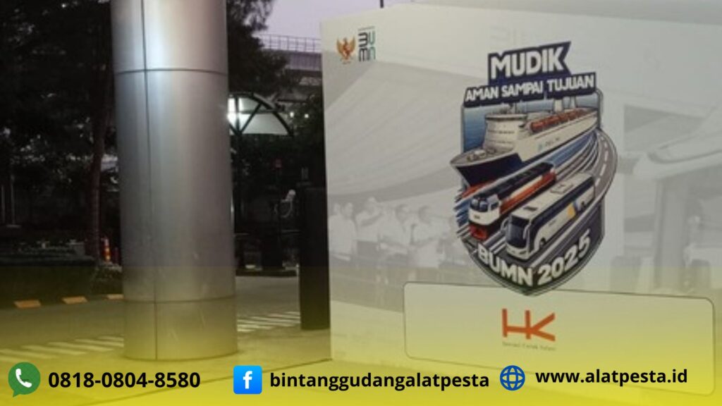 Rental Panggung Karpet Abu Abu Dan Backdrop Out Door Area Jakarta