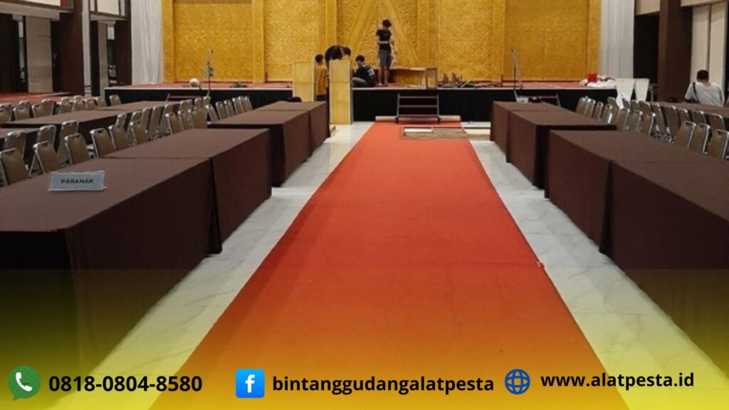 Sewa Karpet Jalan Merah Panggung Dan Flooring Area Jakarta