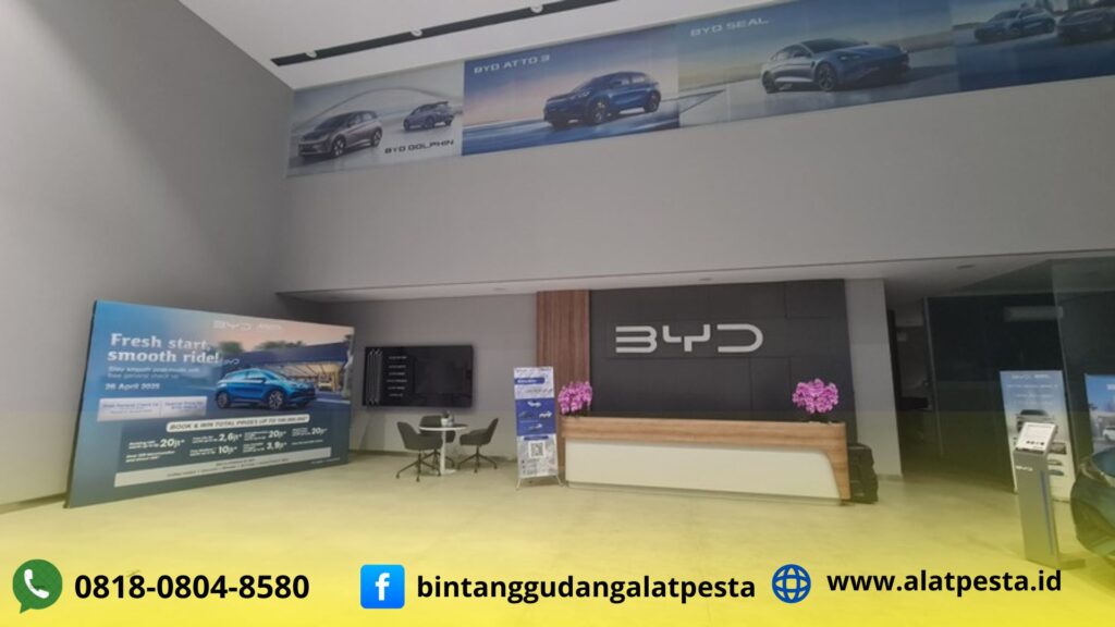 Rental Backdroop Indoor Event BYD Tebet Jaksel