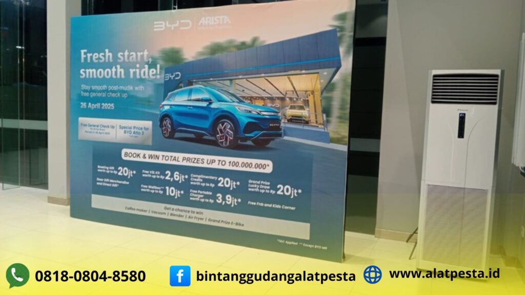 Rental Backdroop Indoor Event BYD Tebet Jaksel