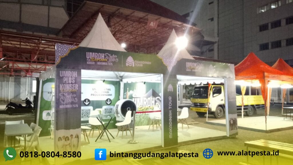 Rental Tenda Bazar Karnaval Type Sarnafil Kerucut Putih Jakarta