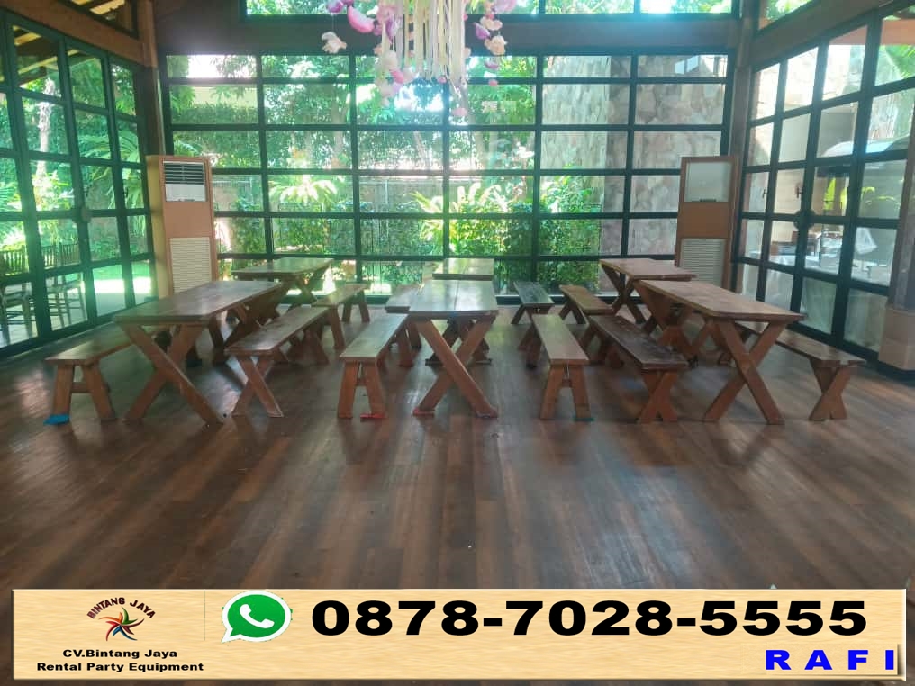 Jasa Sewa Bangku Taman Kayu Type Extra Bogor