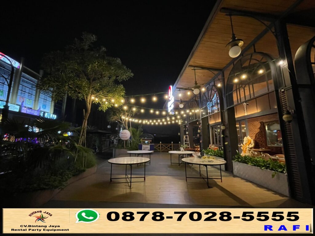 Rental Lampu Hias Taman Gantung Event Ganesha Resto PIK
