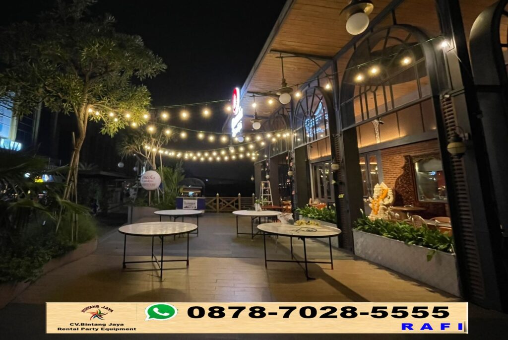 Rental Lampu Hias Taman Gantung Event Ganesha Resto PIK