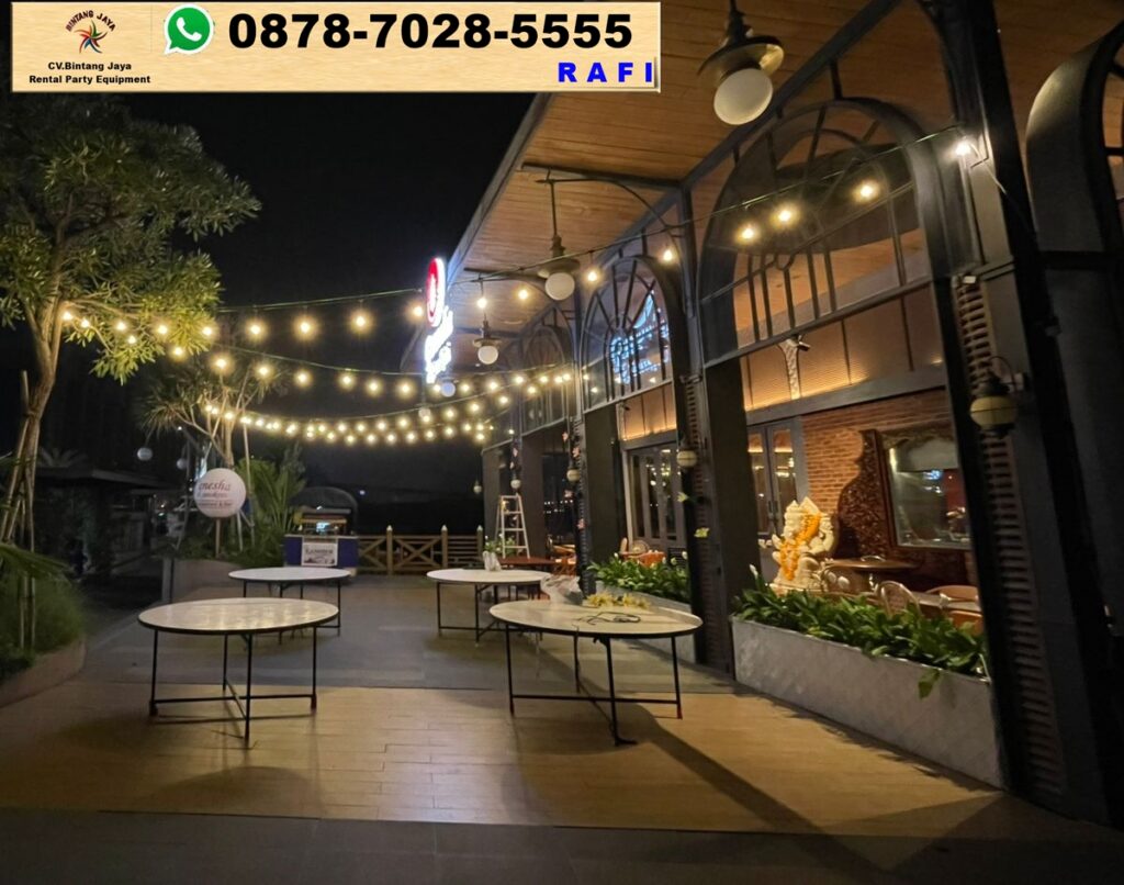 Rental Lampu Hias Taman Gantung Event Ganesha Resto PIK