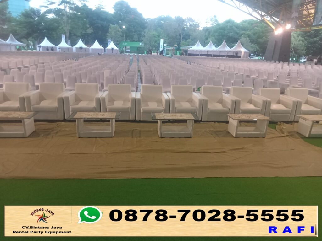 Rental Sewa Sofa Kotak Serta Meja VIP Menteng Jakpus