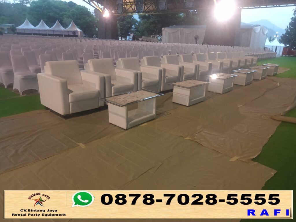 Rental Sewa Sofa Kotak Serta Meja VIP Menteng Jakpus