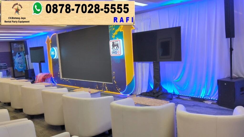 Rental Sofa Oval Dan Tirai Event Kantor P&G Senayan Jakpus