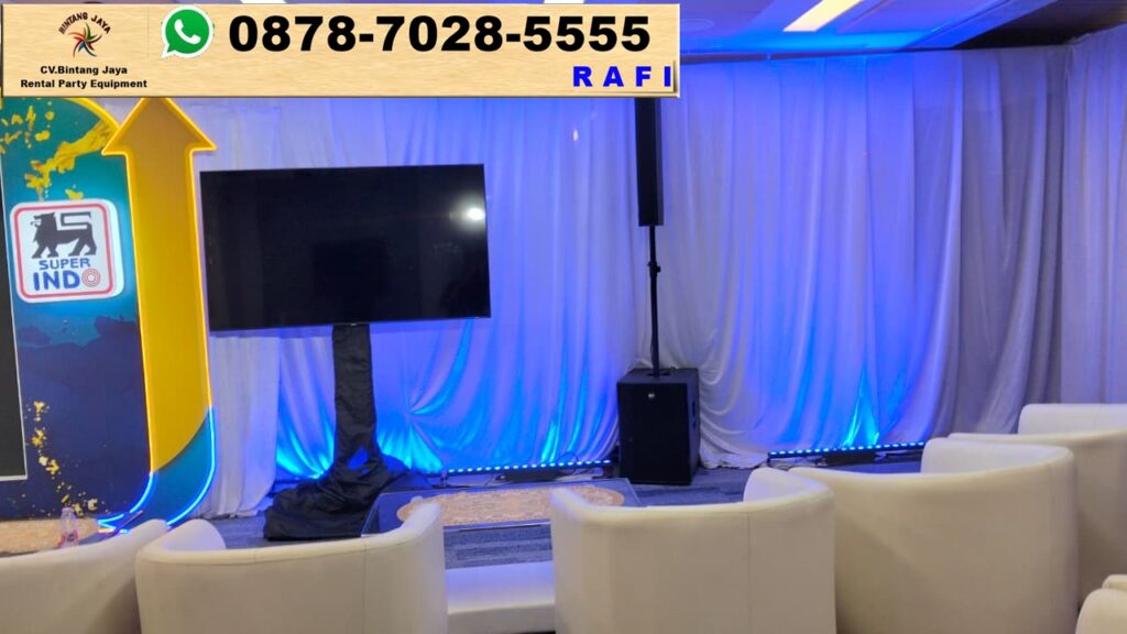 Rental Sofa Oval Dan Tirai Event Kantor P&G Senayan Jakpus