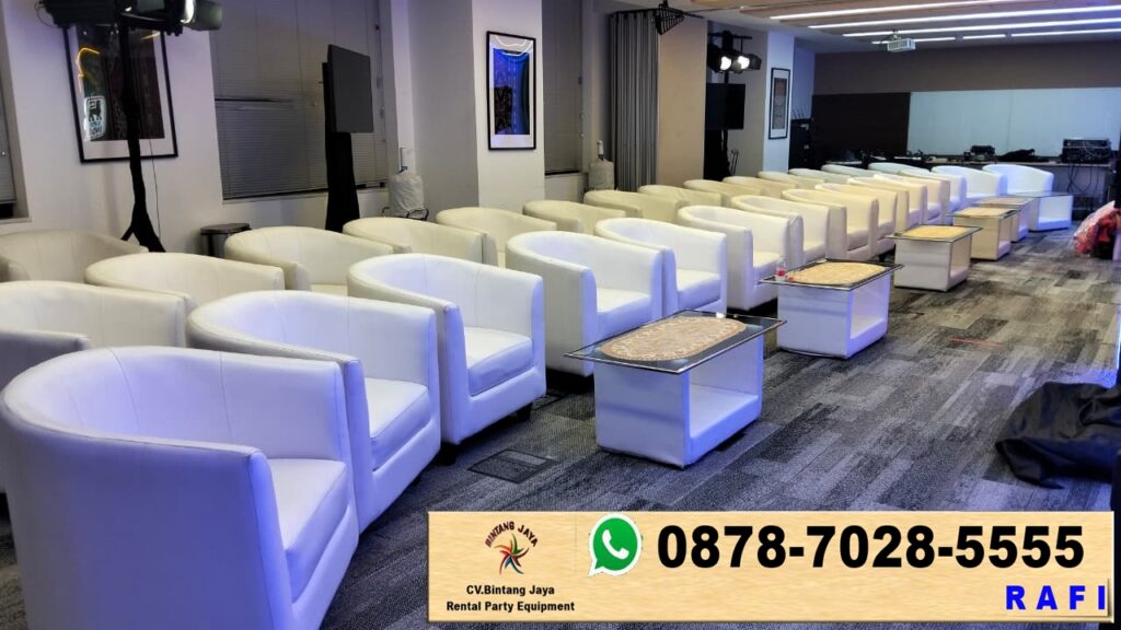 Rental Sofa Oval Dan Tirai Event Kantor P&G Senayan Jakpus