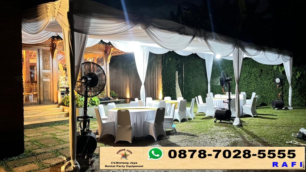 Rental Tenda Serut Atau Kain Rempel Set Sofa Dan Misty Cool Bekasi