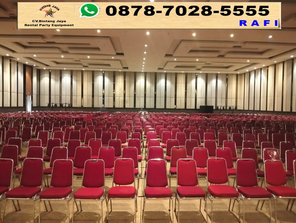 Rental Kursi Event Polos Merah Area PIK 2