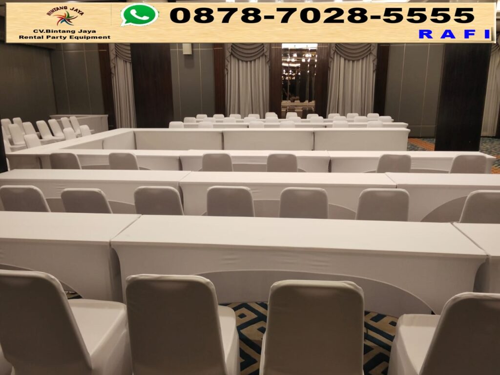 Sewa Meja IBM Putih Dan Futura Event Hotel Farmon Senayan